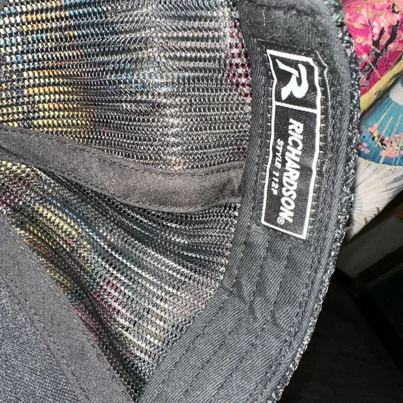 Ariat Green Richardson Camo SnapBack Hat with Flag Patch - Picture 4 of 4